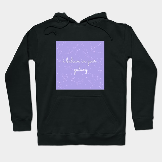 BTS Namjoon tweet "i believe in your galaxy" Hoodie by KPOPBADA